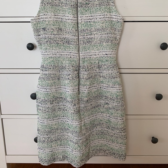 Banana Republic business casual green and white textured dress size 0 - Picture 2 of 6